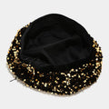 Glitter Sequin Beret Hat - DippedShop Wholesale - #6051