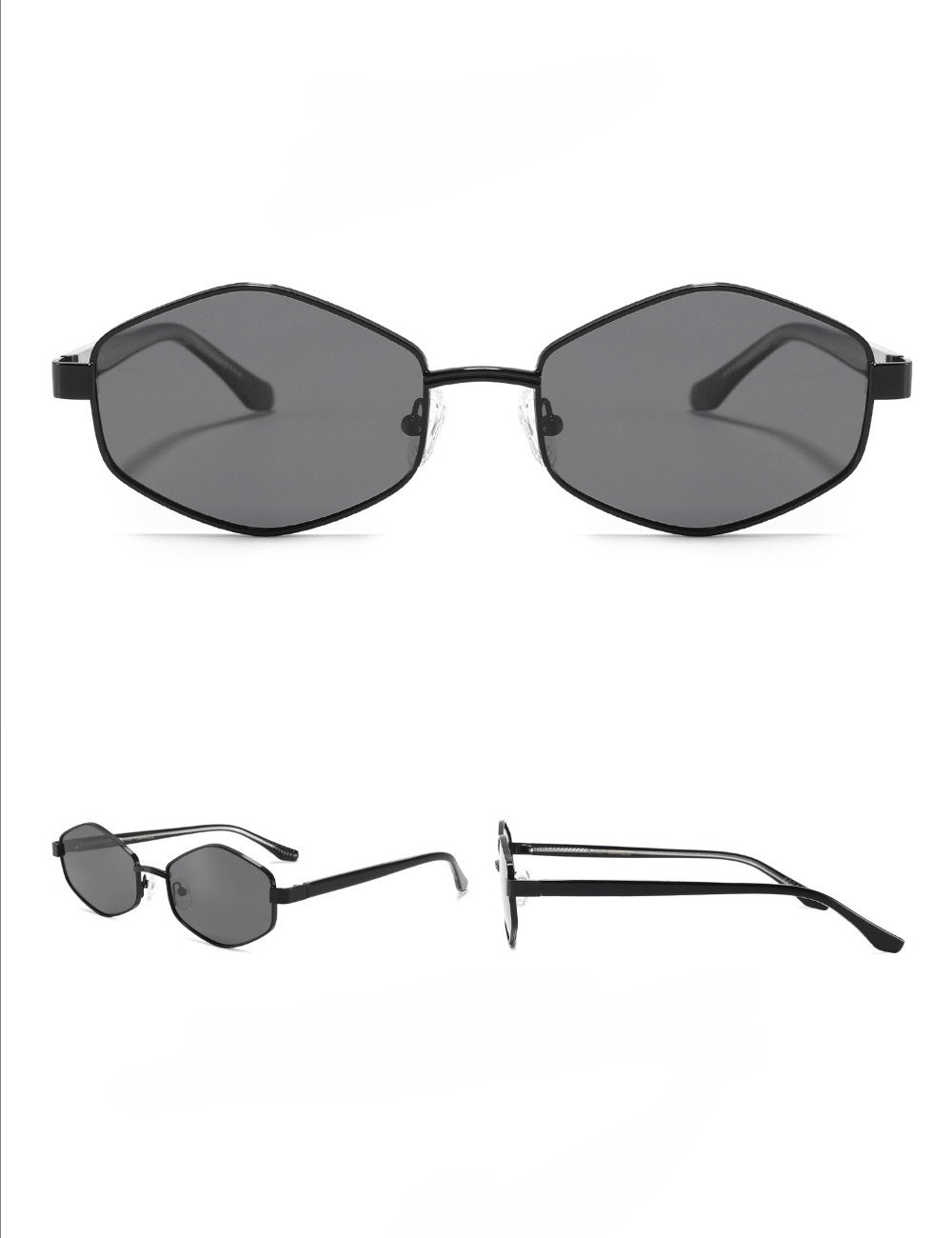Geometric metal frame sunglasses - DippedShop Wholesale - #1427