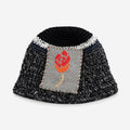 Color Block Splice Floral Jacquard Bucket Hat 6W6HAT634