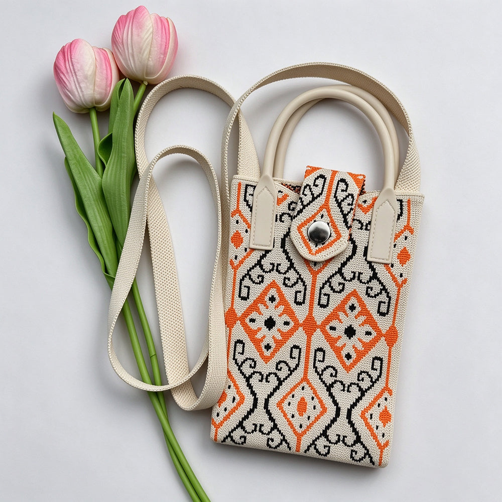 Vintage Ethic Style Knit Crossbody - DippedShop Wholesale - #2915