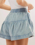Solid Color Denim Shorts - DippedShop Wholesale - #9891