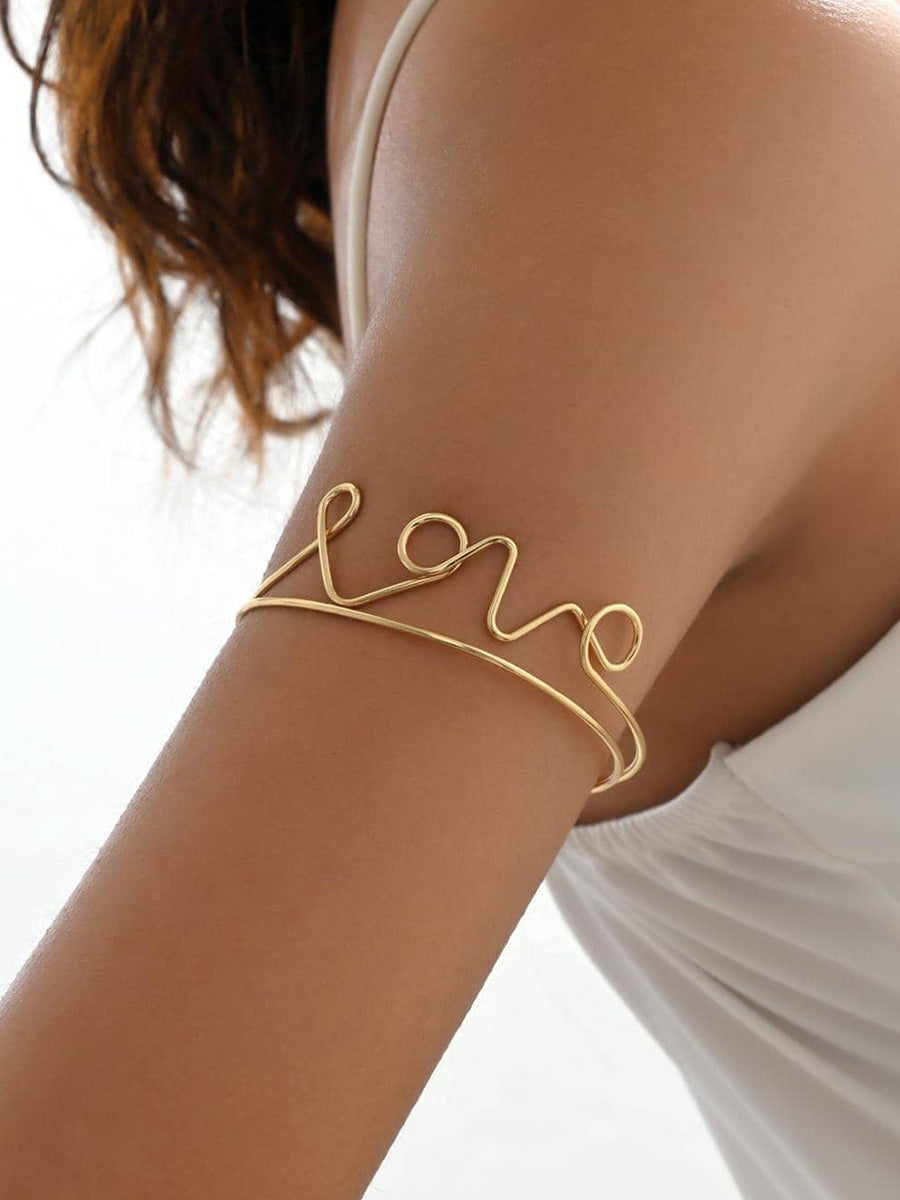 Letter LOVE Simple Arm Cuff DPJAC20