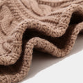 Fashion Cable Knit Solid Color Bucket Hat 6W6HAT926