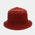 Fashion Cable Knit Solid Color Bucket Hat 6W6HAT926