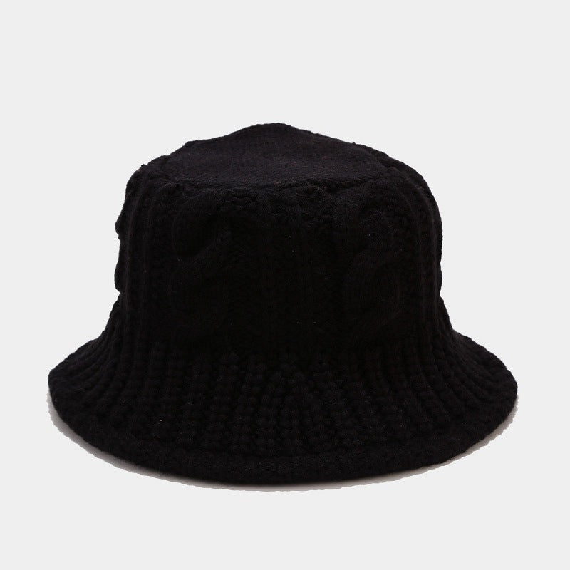 Fashion Cable Knit Solid Color Bucket Hat 6W6HAT926