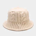 Fashion Cable Knit Solid Color Bucket Hat 6W6HAT926