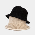 Fashion Cable Knit Solid Color Bucket Hat 6W6HAT926