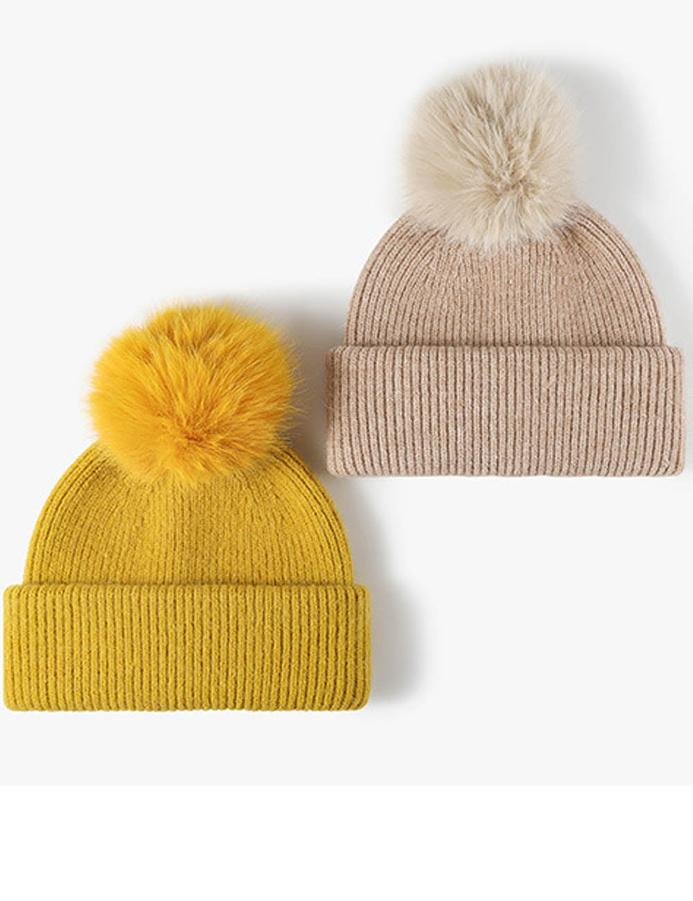 Winter Pom Pom Thicken Warm Knit Beanie  DP25H697