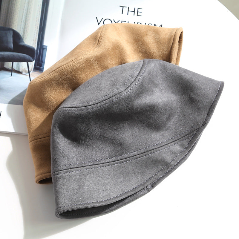 Faux Suede Bucket Hat - DippedShop Wholesale - #6883