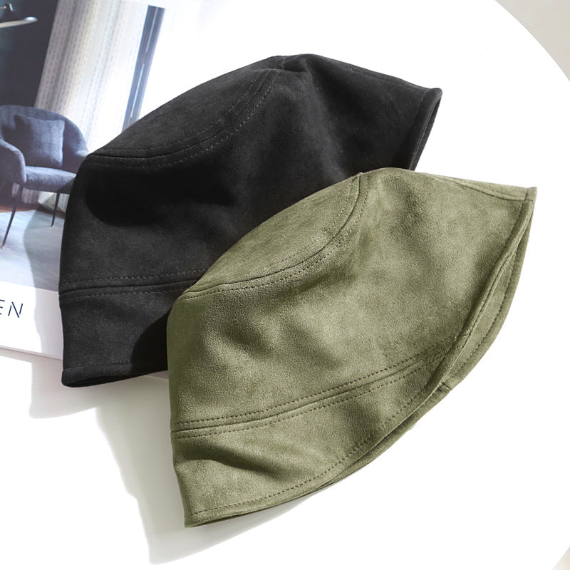 Faux Suede Bucket Hat - DippedShop Wholesale - #9651