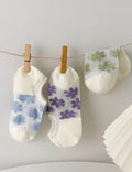 Floral Mesh Sheer Socks - DippedShop Wholesale - #4163