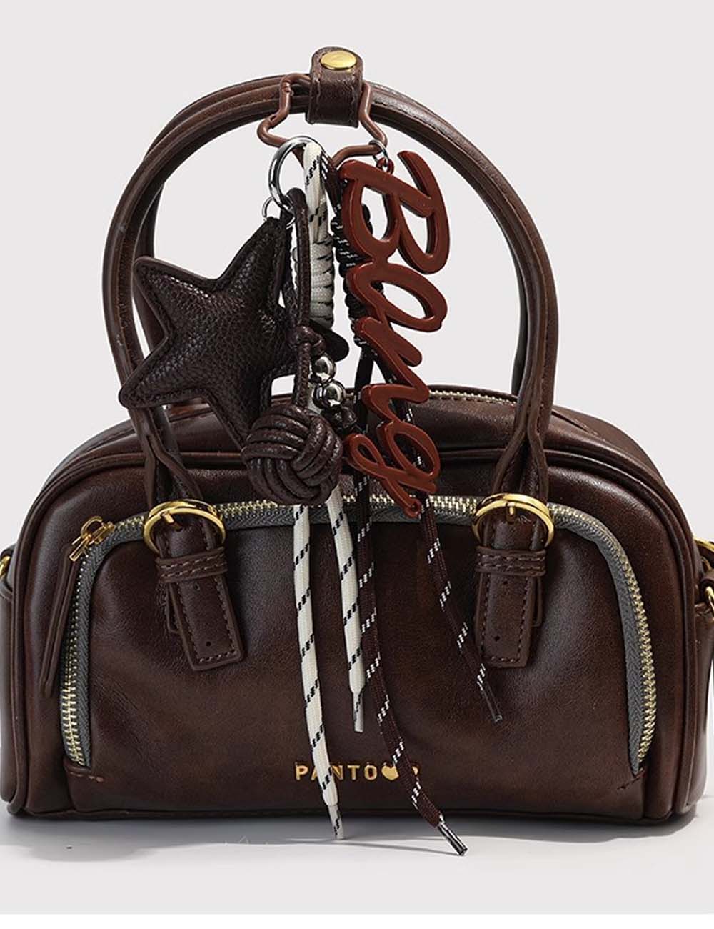 Simple Star Pendant Roped Braided Bag Charm DP25H615