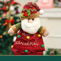 Christmas Santa Claus Plush Doll Gift Pouch Hangabg 6W10BOB1352