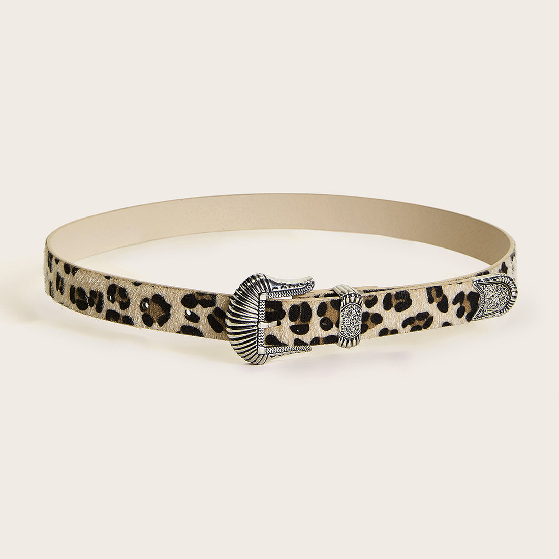 Leopard Print Vintage Punk Leather Belt DPWB0317