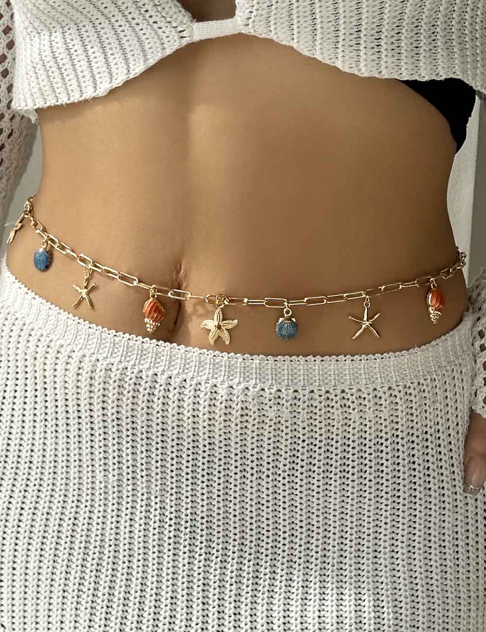 Cute Ocean Animal Charm Link Waist Chain 8ZA6JBC99T