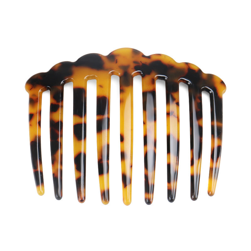 Retro Leopard Acetate Wave Hair Combs MK2PPM6CT5CB46