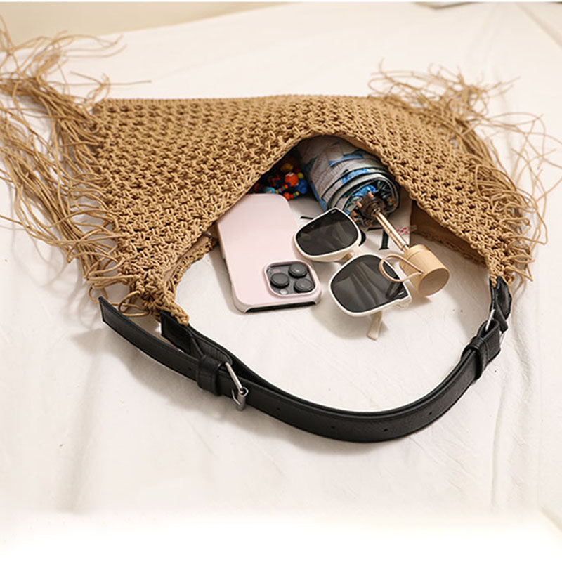 Tassel Hollow Out Beach Tote - DippedShop Wholesale - #3411