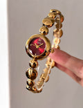 Luxury Gold-Tone Round Quartz Bracelet Watch MK2SSAS6W6JWA15