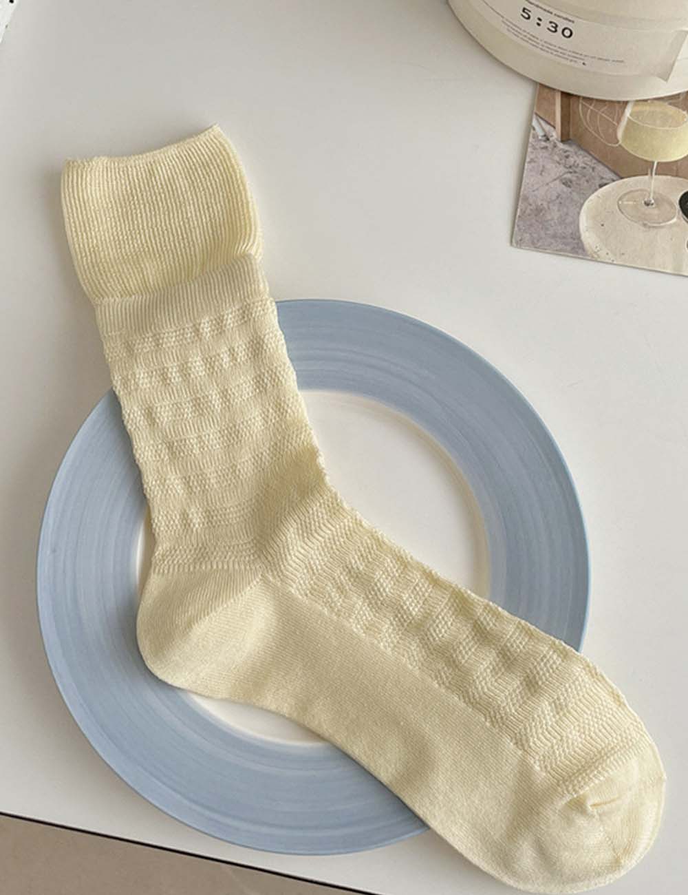 Casual Mesh Crew Socks - DippedShop Wholesale - #0019