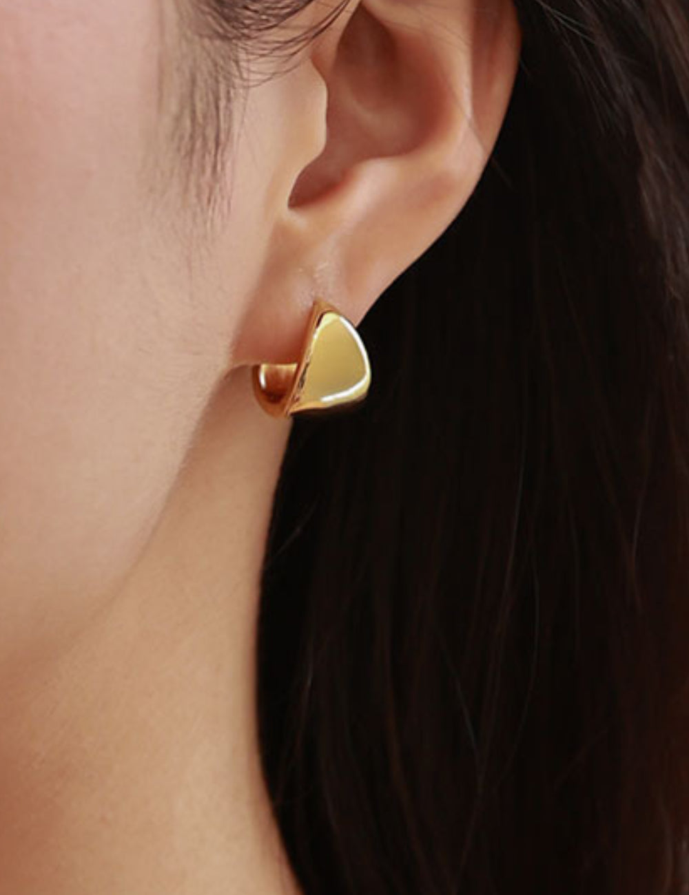 Vintage Simple Gold Earrings DPJE35