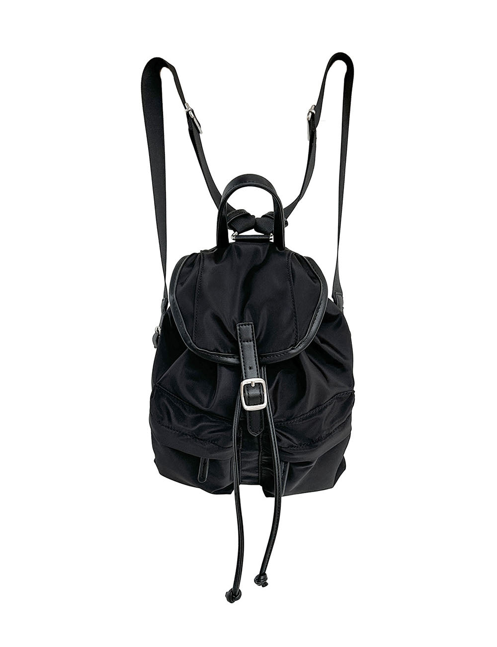 Solid Color Mini Nylon Drawstring Backpack DP25E696