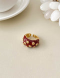 Stylish Gold Plated Rose Motif - DippedShop Wholesale - #7363