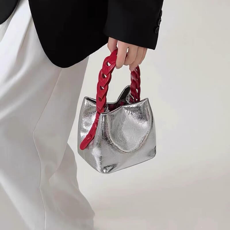 Solid Color Trendy Mini Bucket Bag DP25C746