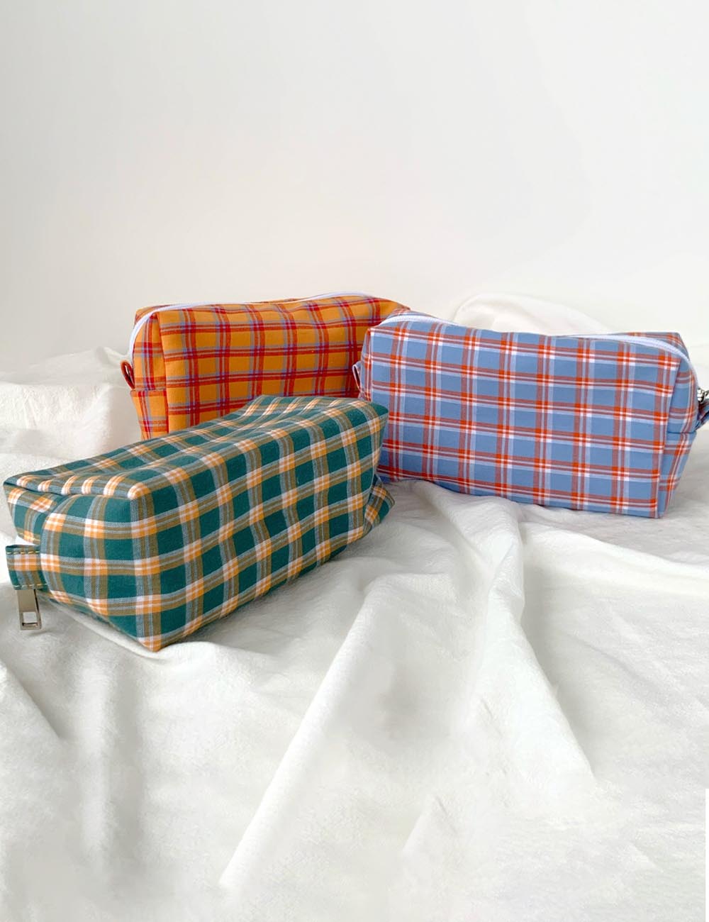 Colorful Checkered Storage Bag - DippedShop Wholesale - #6227