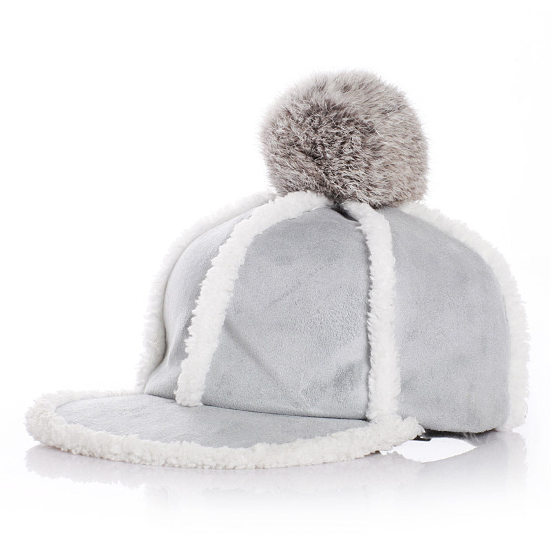 Sherpa Fleece Baseball Cap - DippedShop Wholesale - #4067