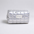 Minimalist Solid Color Quilt Shell Cosmetic Bag 6C5CO271