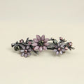 Rhinestone Flower Hair Barrette - DippedShop Wholesale - #1939