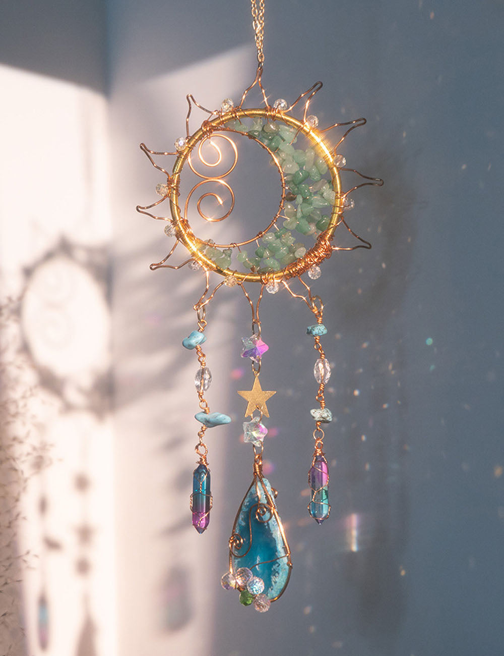 Natural Stone Sun Catcher - DippedShop Wholesale - #7891