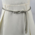 Trendy Chunky Silver Snake Chain Magentic Waist Belt MK2LEEP6W6JBT29