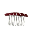 Acetate Polka Dot Fringe Comb - DippedShop Wholesale - #3779