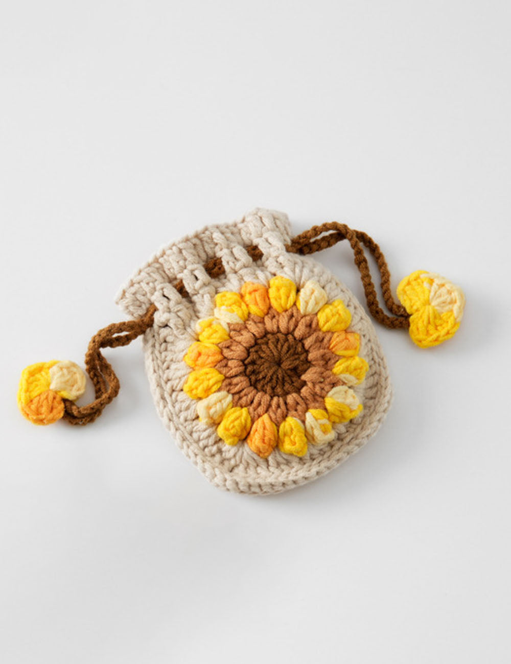 Crochet Sunflower Coin Purse - DippedShop Wholesale - #1731
