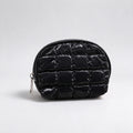 Minimalist Solid Color Quilt Shell Cosmetic Bag 6C5CO271