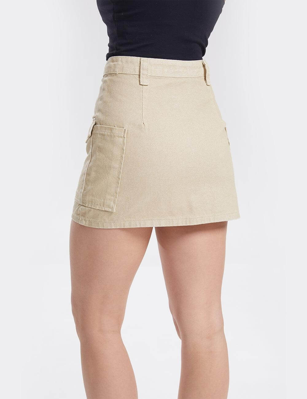 Solid Color Mini Skirt - DippedShop Wholesale - #5955