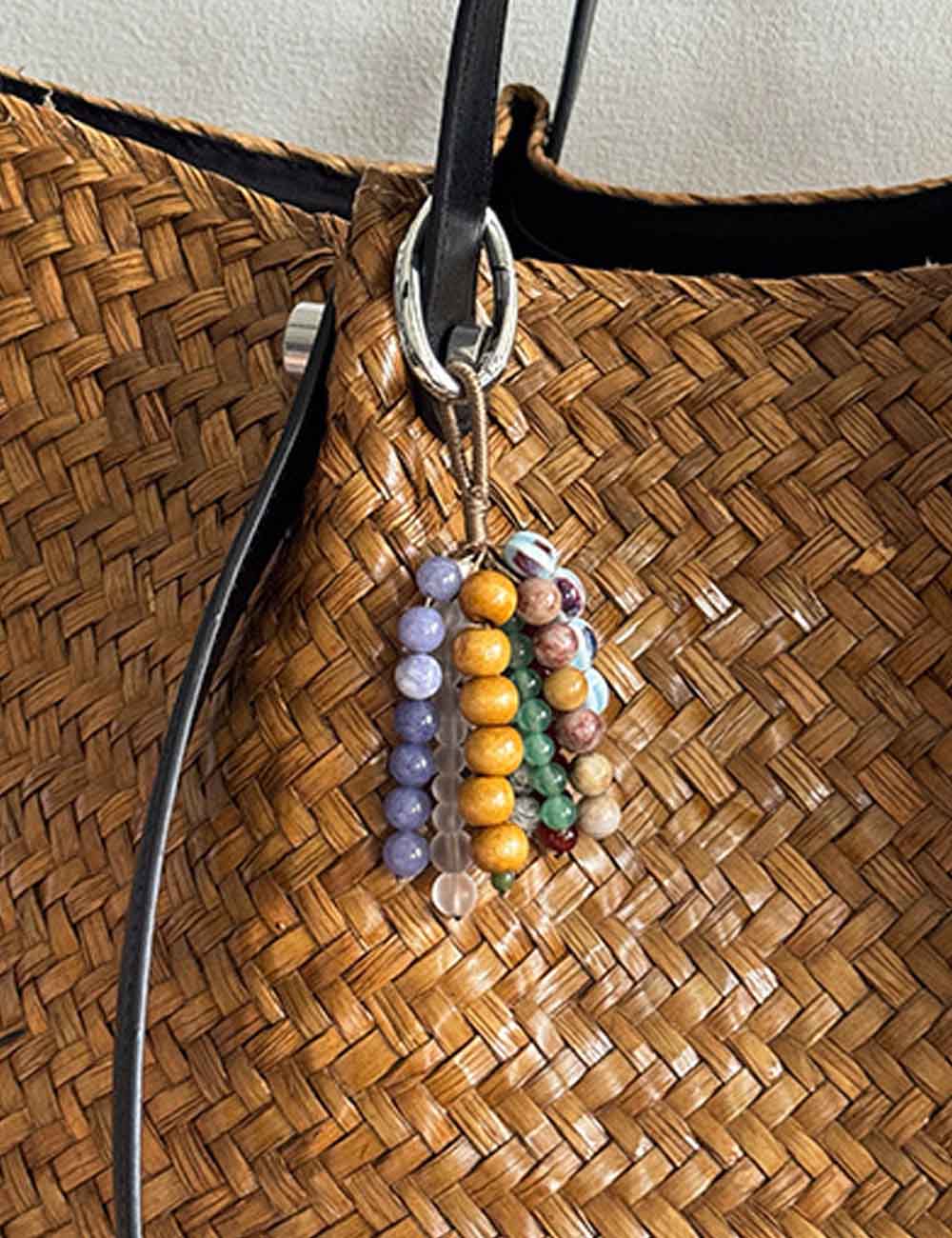 Vintage Stone Tassel Charm - DippedShop Wholesale - #7731