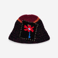 Color Block Splice Floral Jacquard Bucket Hat 6W6HAT634