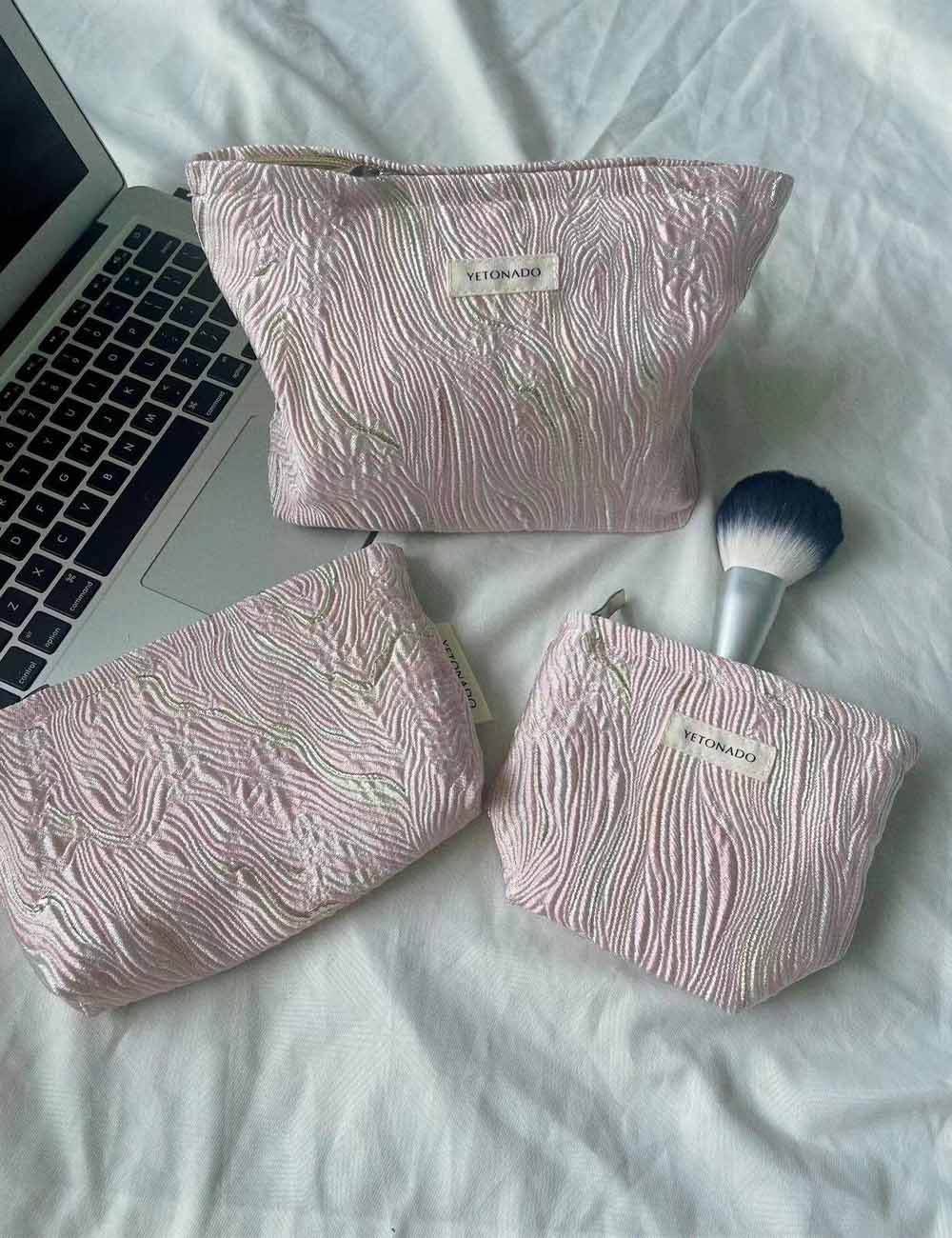 Minimalist Color Block Makeup Bag - DippedShop Wholesale - #6163