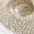Solid Straw Sun Hat - DippedShop Wholesale - #0259