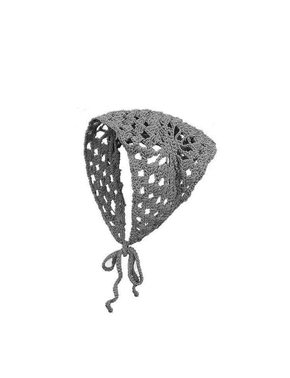 Minimalist Crochet Bandana Headscarf - DippedShop Wholesale - #6451