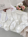 Floral Jacquard Ruffled Socks - DippedShop Wholesale - #8163