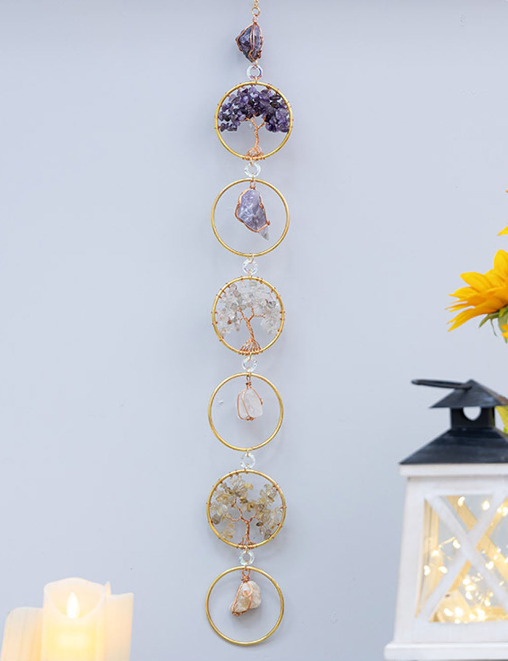 Crystal Tree Suncatcher - DippedShop Wholesale - #2563