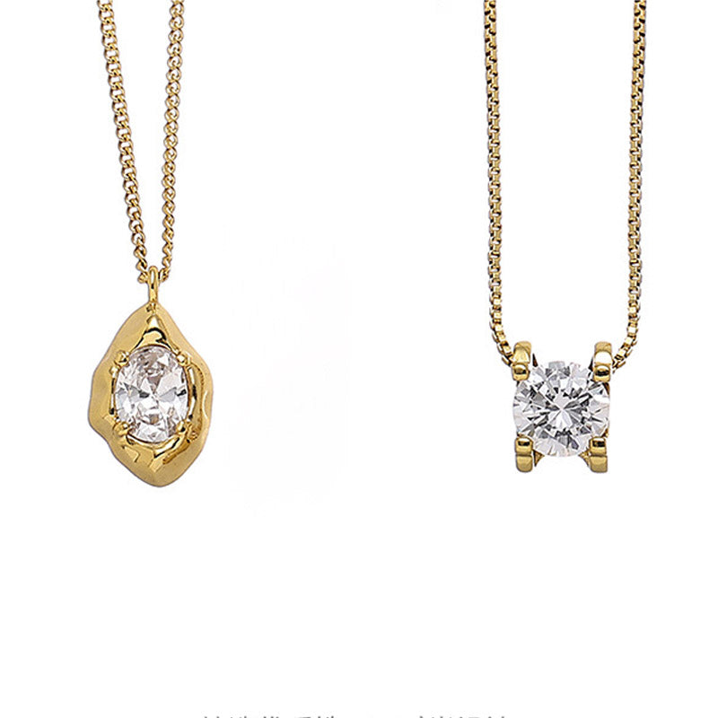 Gold Plated Cubic Zirconia Choker - DippedShop Wholesale - #8339