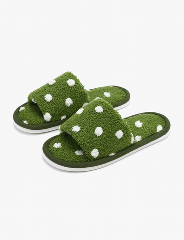 Cute Polka Dot Open Toe Soft Slippers DP25F909