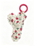 Stylish Floral Print Letters Shape Bag Charm 6W10BBC424