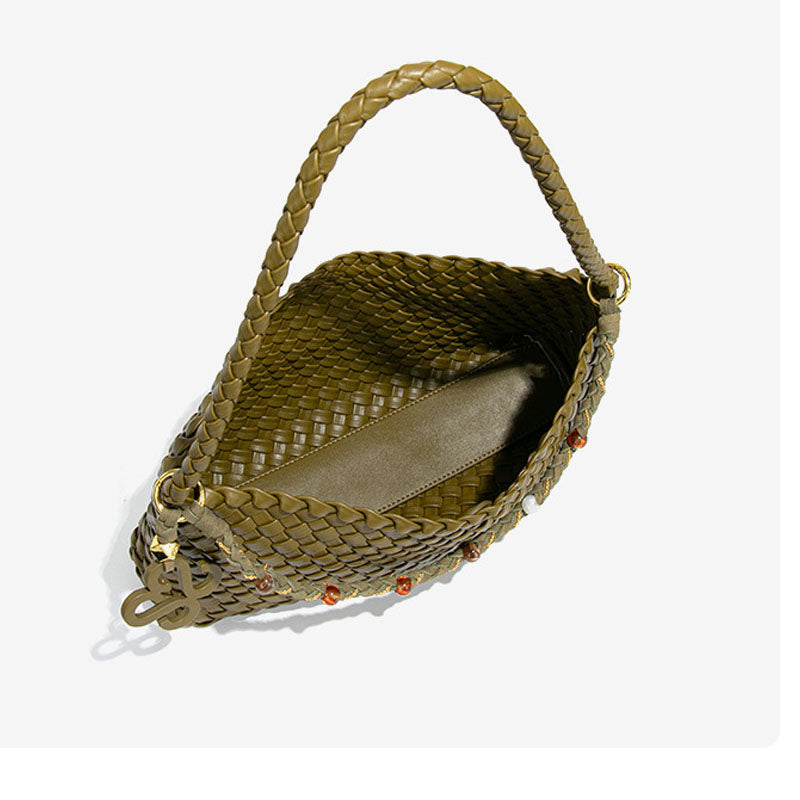 Trendy Woven Underarm Bag - DippedShop Wholesale - #7347