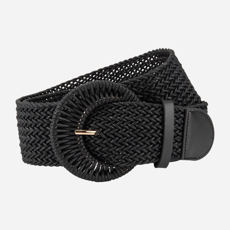 Boho Braided Woven Wide Dress Waist Belt MK2LEEP6W6JBT30