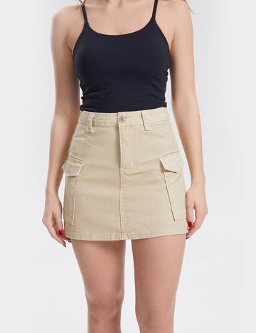 Solid Color Mini Skirt - DippedShop Wholesale - #5507